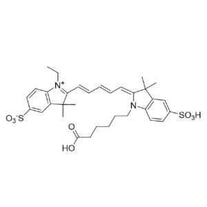 A drawing of the structure of an amino acid molecule.