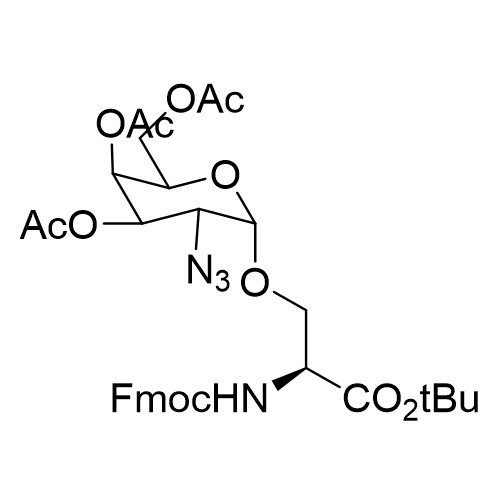 A chemical structure of an amino acid.