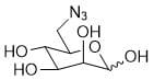 A drawing of an amino acid molecule.
