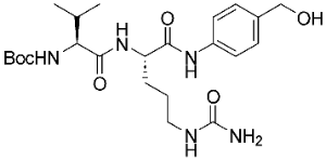 A chemical structure of a molecule.