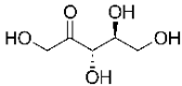 The chemical structure of octanoic acid.