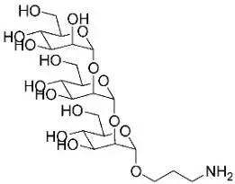 A diagram showing the structure of a chemical compound.