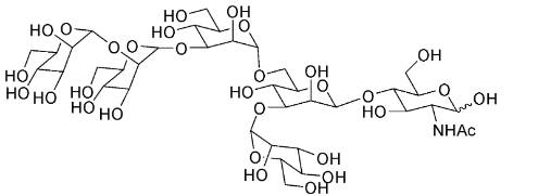 A diagram showing the structure of a chemical compound.