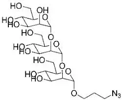 A diagram showing the structure of a molecule.