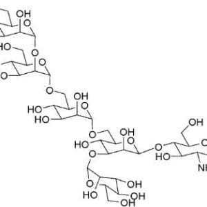 A diagram showing the structure of a chemical compound.