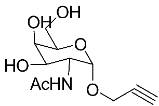 The chemical structure of acetylcholine.