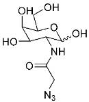 A chemical structure of a molecule.