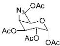 The chemical structure of an octanoic acid.