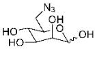 The chemical structure of a chemical compound.