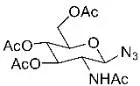 The chemical structure of octanoic acid.