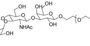A diagram showing the structure of a chemical compound.