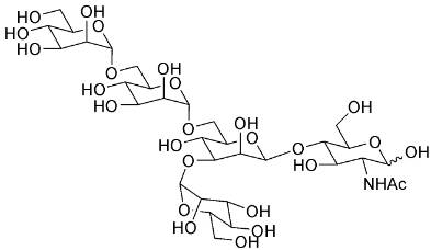 A diagram showing the structure of a molecule.