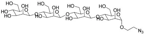 A chemical molecule is shown on a white background.