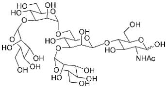 A diagram showing the structure of a chemical compound.