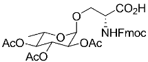 The structure of a chemical compound.