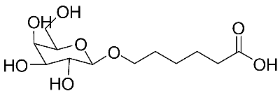 The structure of a chemical compound.