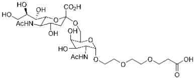 A diagram showing the structure of a molecule.