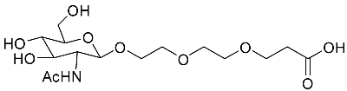 A diagram of the structure of a molecule.