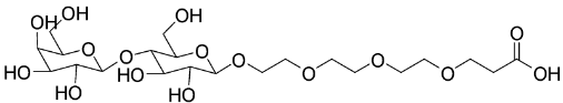 A diagram showing the structure of a molecule.