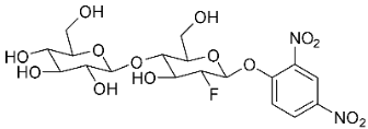 A chemical structure of a molecule.