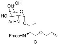 Here's an alt tag for the image: Chemical structure of a protected amino acid.