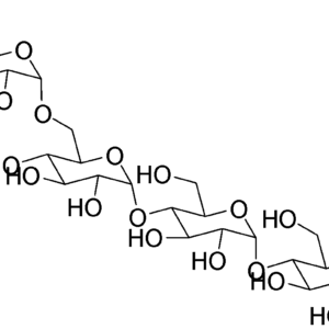 Chemical structure of a polysaccharide.
