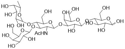 Chemical structure of a molecule.